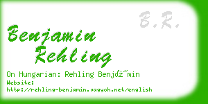 benjamin rehling business card